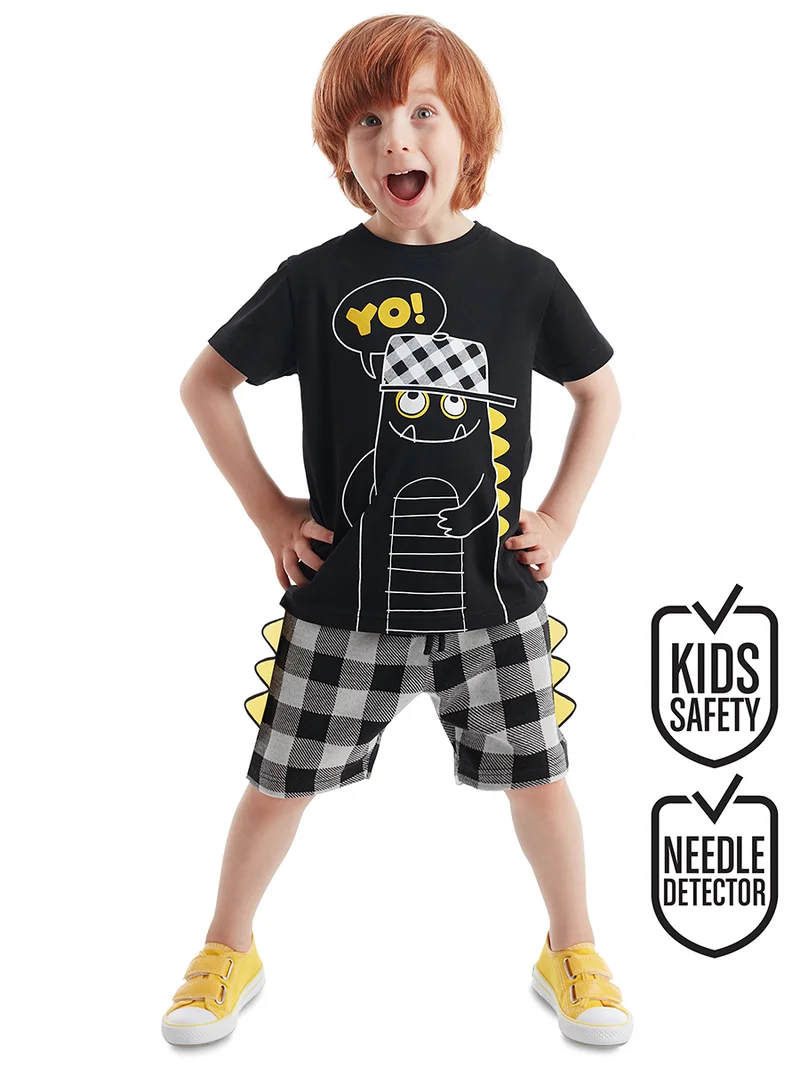 دينوكيدس طقم شورتات أولاد بنقشة الديناصورات